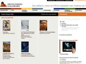 site web pour gallimard, archéologie, arts, culture et société