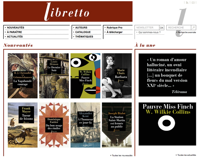 libretto, libella editions, site web maison edition